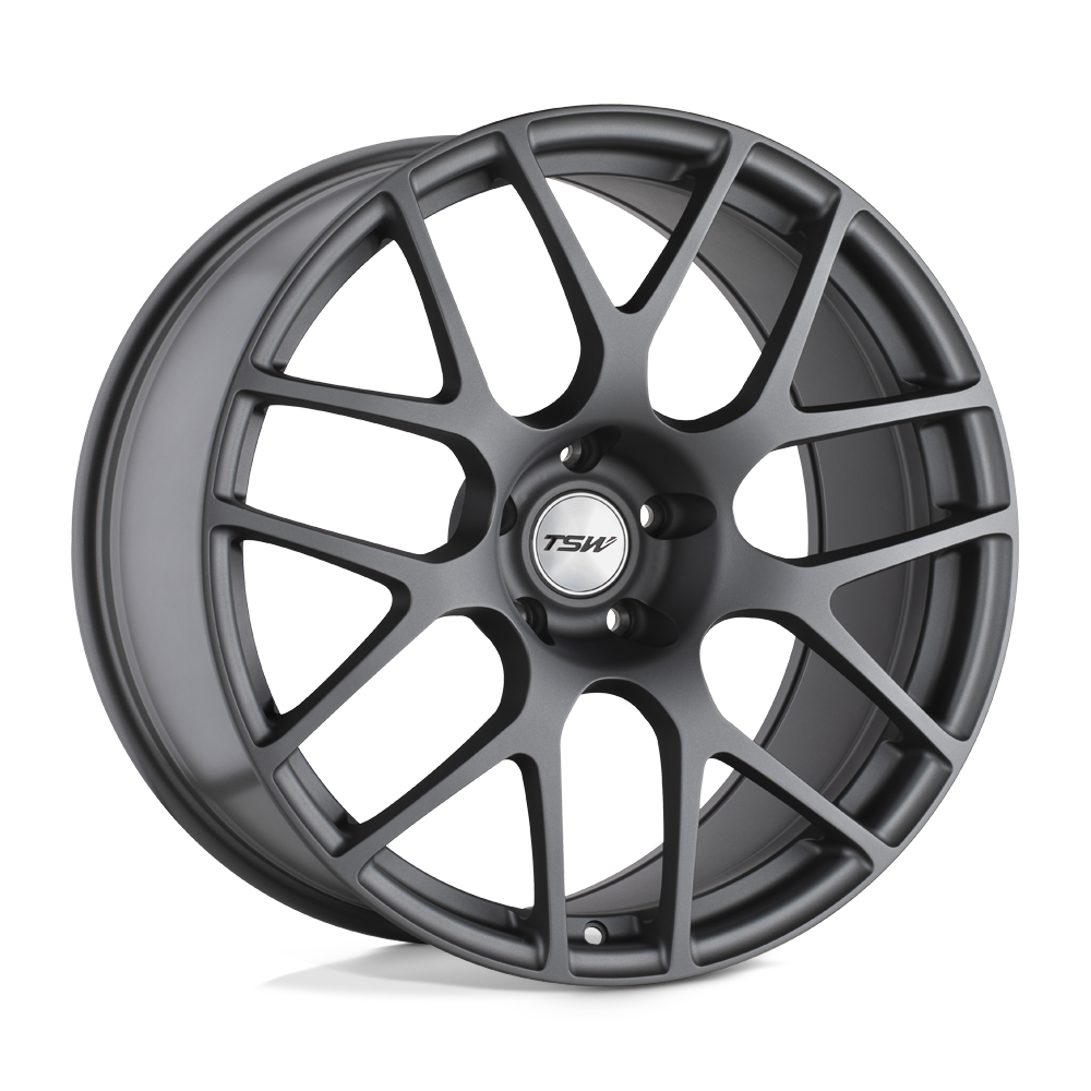 TSW NURBURGRING Matte Gunmetal 18x7.5 +45 5x114.3mm 76.1mm - WheelWiz
