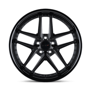 TSW PREMIO Matte Black W/ Gloss Black Lip 18x8.5 +42 5x112mm 66.6mm - WheelWiz