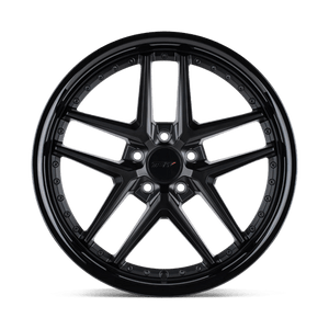 TSW PREMIO Matte Black W/ Gloss Black Lip 20x10 +25 5x120mm 76.1mm - Wheelwiz