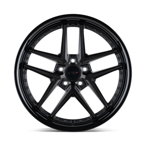 TSW PREMIO Matte Black W/ Gloss Black Lip 19x8.5 +20 5x120mm 76.1mm - WheelWiz
