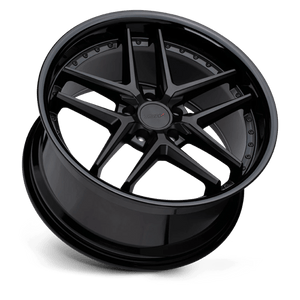 TSW PREMIO Matte Black W/ Gloss Black Lip 20x8.5 +20 5x112mm 66.6mm - WheelWiz