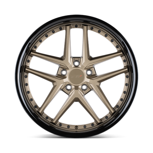 TSW PREMIO Matte Bronze W/gloss Black Lip 20x10 +40 5x112mm 66.6mm