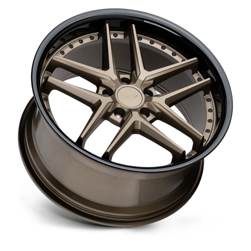 TSW PREMIO Matte Bronze W/ Gloss Black Lp 19x8.5 +20 5x120mm 76.1mm - Wheelwiz