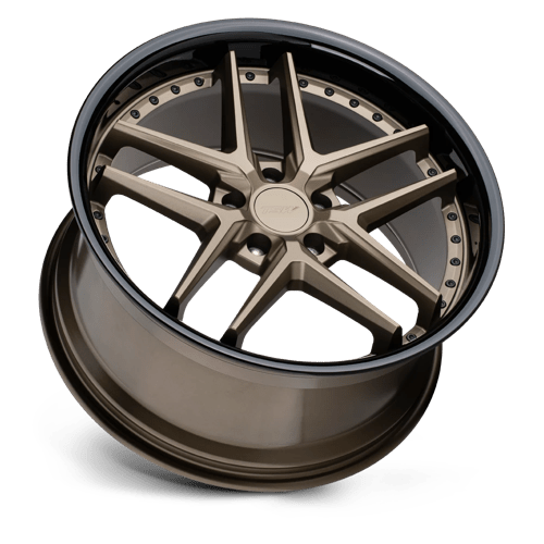 TSW PREMIO Matte Bronze W/ Gloss Black Lp 20x10 +40 5x114.3mm 76.1mm - Wheelwiz
