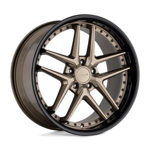 TSW PREMIO Matte Bronze W/ Gloss Black Lp 20x10 +40 5x114.3mm 76.1mm - Wheelwiz