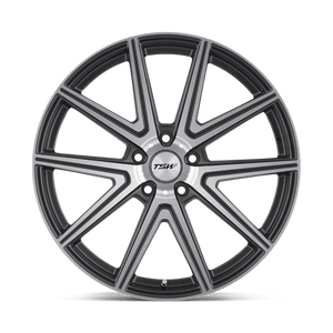 TSW ROUGE Gunmetal W/ Mirror Cut Face 19x9.5 +20 5x114.3mm 76.1mm - Wheelwiz