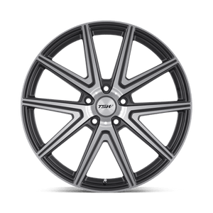 TSW ROUGE Gunmetal W/ Mirror Cut Face 20x10 +40 5x112mm 72.1mm - Wheelwiz