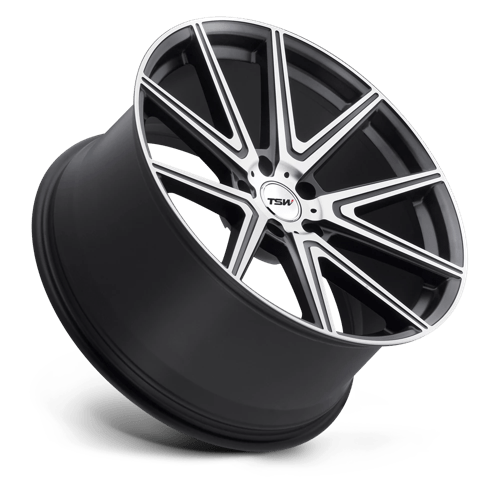 TSW ROUGE Gunmetal W/ Mirror Cut Face 18x9.5 +20 5x120mm 76.1mm - Wheelwiz
