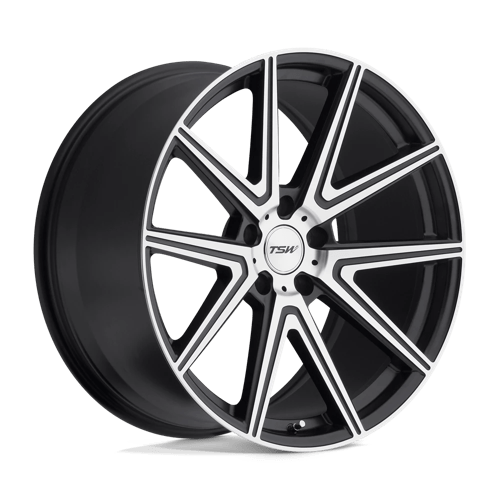 TSW ROUGE Gunmetal W/ Mirror Cut Face 19x8.5 +32 5x112mm 72.1mm - WheelWiz