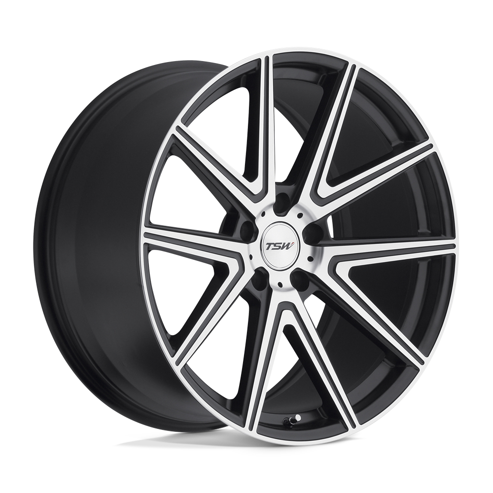 TSW ROUGE Gunmetal W/ Mirror Cut Face 17x8 +32 5x112mm 72.1mm - WheelWiz