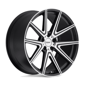 TSW ROUGE Gunmetal W/ Mirror Cut Face 20x10 +25 5x114.3mm 76.1mm - Wheelwiz