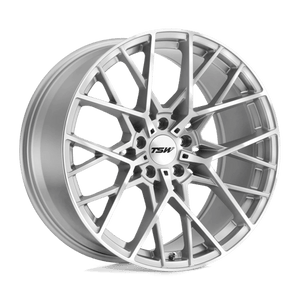 TSW SEBRING Silver W/  Mirror Cut Face 22x10.5 +28 5x114.3mm 76.1mm - Wheelwiz