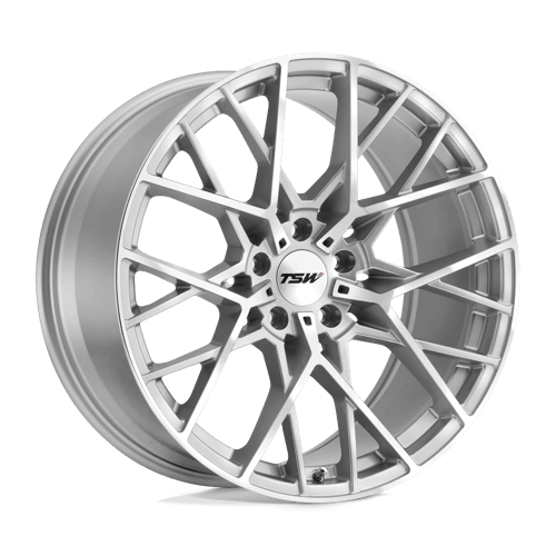 TSW SEBRING Silver W/  Mirror Cut Face 18x9.5 +20 5x114.3mm 76.1mm - Wheelwiz