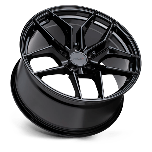 TSW SILVANO Gloss Black 19x8.5 +32 5x112mm 66.6mm - WheelWiz