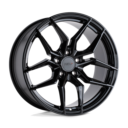 TSW SILVANO Gloss Black 20x8.5 +20 5x112mm 66.6mm - WheelWiz