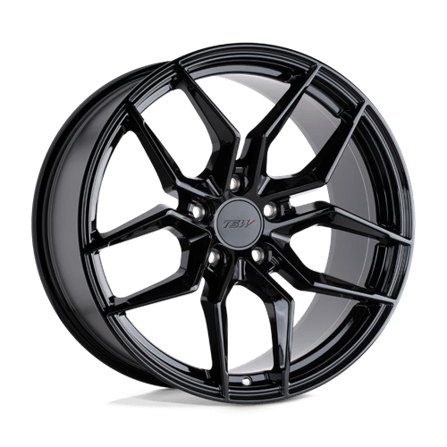 TSW SILVANO Gloss Black 19x8.5 +32 5x112mm 66.6mm - WheelWiz