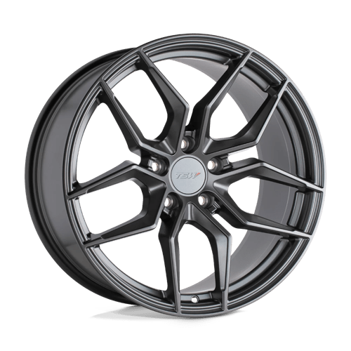 TSW SILVANO Gloss Gunmetal 20x10 +25 5x114.3mm 76.1mm - WheelWiz