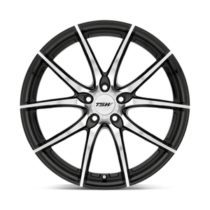 TSW SPRINT Gloss Black W/ Mirror Cut Face 19x8.5 +40 5x108mm 72.1mm - Wheelwiz