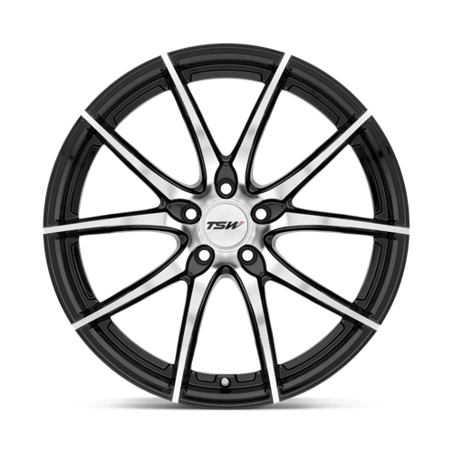 TSW SPRINT Gloss Black W/ Mirror Cut Face 18x8.5 +20 5x114.3mm 76.1mm - Wheelwiz