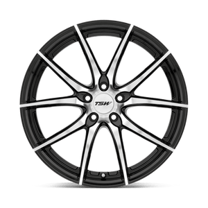 TSW SPRINT Gloss Black W/ Mirror Cut Face 19x9.5 +35 5x120mm 76.1mm - Wheelwiz