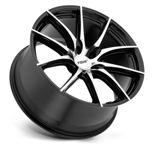 TSW SPRINT Gloss Black W/ Mirror Cut Face 20x8.5 +20 5x114.3mm 76.1mm - WheelWiz