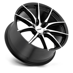 TSW SPRINT Gloss Black W/ Mirror Cut Face 18x8.5 +20 5x114.3mm 76.1mm - Wheelwiz