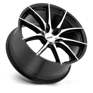 TSW SPRINT Gloss Black W/ Mirror Cut Face 20x8.5 +40 5x108mm 72.1mm - Wheelwiz