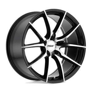TSW SPRINT Gloss Black W/ Mirror Cut Face 18x8.5 +40 5x114.3mm 76.1mm - Wheelwiz