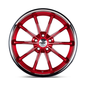 TSW SWEEP Candy Red W/ Stainless Lip 19x8.5 +40 5x114.3mm 76.1mm - WheelWiz