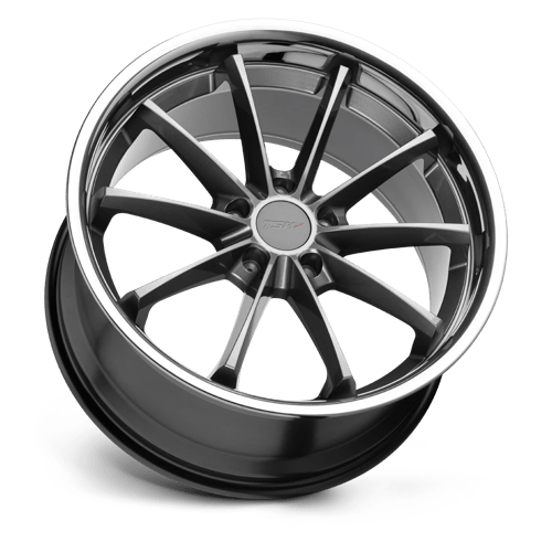 TSW SWEEP Gloss Gunmetal W/ Ss Lip 20x10 +25 5x120mm 76.1mm - Wheelwiz