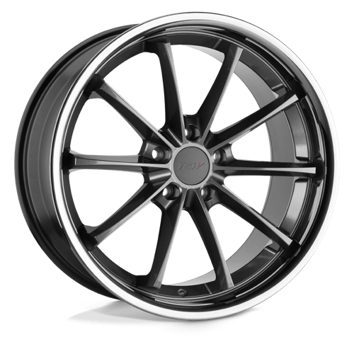 TSW SWEEP Gloss Gunmetal W/ Ss Lip 20x8.5 +20 5x112mm 66.6mm - Wheelwiz