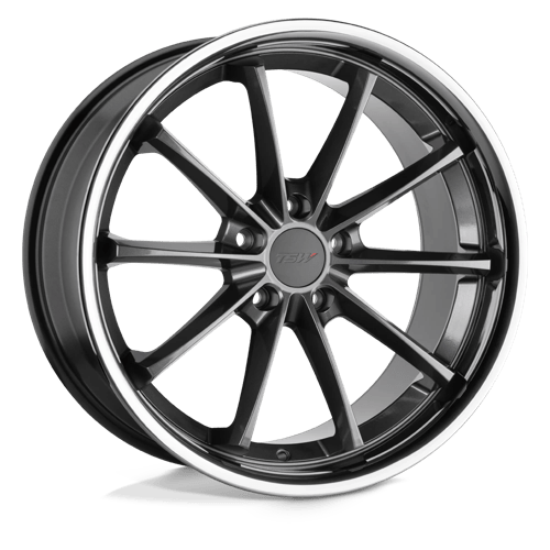 TSW SWEEP Gloss Gunmetal W/ Ss Lip 20x10 +25 5x114.3mm 76.1mm - Wheelwiz