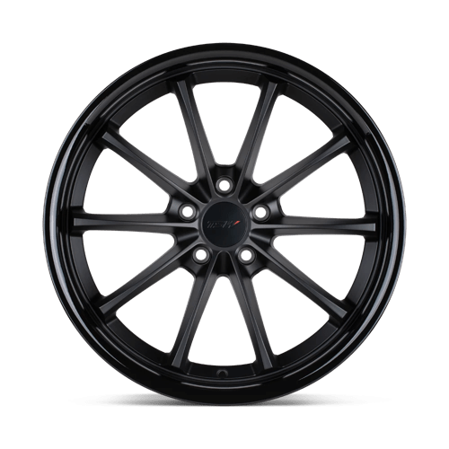 TSW SWEEP Matte Black W/ Gloss Black Lip 19x8.5 +42 5x112mm 66.6mm - WheelWiz