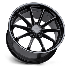 TSW SWEEP Matte Black W/ Gloss Black Lip 20x8.5 +20 5x120mm 76.1mm - WheelWiz