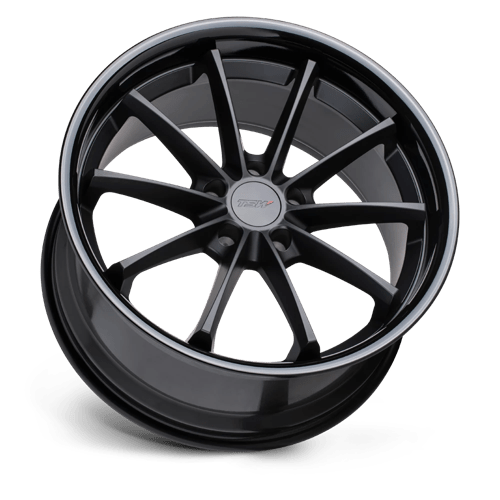 TSW SWEEP Matte Black W/ Gloss Black Lip 19x8.5 +30 5x114.3mm 76.1mm - Wheelwiz