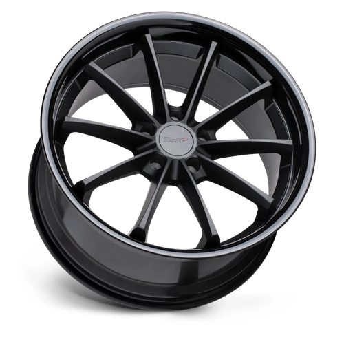 TSW SWEEP Matte Black W/ Gloss Black Lip 19x8.5 +40 5x114.3mm 76.1mm - Wheelwiz