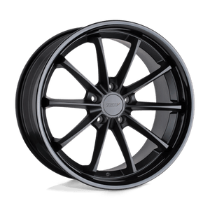 TSW SWEEP Matte Black W/ Gloss Black Lip 19x8.5 +30 5x114.3mm 76.1mm - Wheelwiz