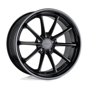 TSW SWEEP Matte Black W/ Gloss Black Lip 20x10 +25 5x114.3mm 76.1mm - Wheelwiz