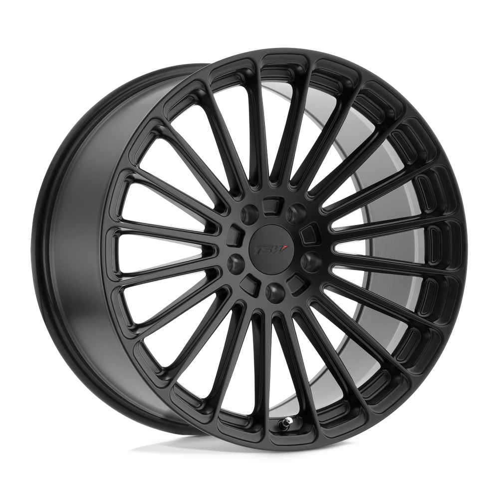 TSW TURBINA Matte Black 18x10 +25 5x114.3mm 76.1mm - WheelWiz