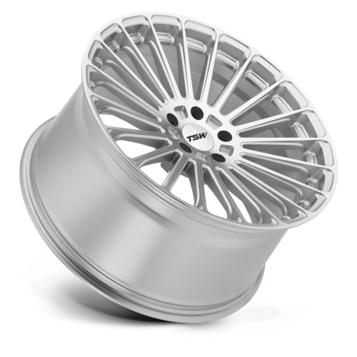 TSW TURBINA Titanium Silver W/ Mirror Cut Face 18x8.5 +35 5x120mm 76.1mm - WheelWiz
