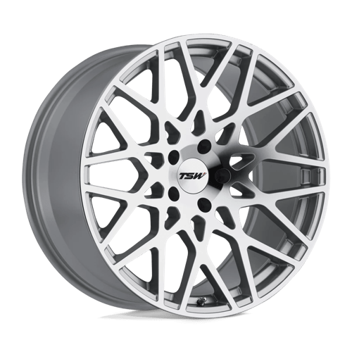 TSW VALE Silver W/ Mirror Cut Face 20x10 +25 5x112mm 72.1mm - WheelWiz