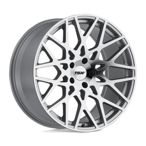 TSW VALE Silver W/ Mirror Cut Face 20x10 +25 5x112mm 72.1mm - WheelWiz