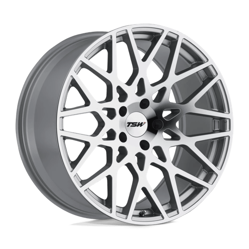 TSW VALE Silver W/ Mirror Cut Face 19x8.5 +43 5x112mm 72.1mm - WheelWiz
