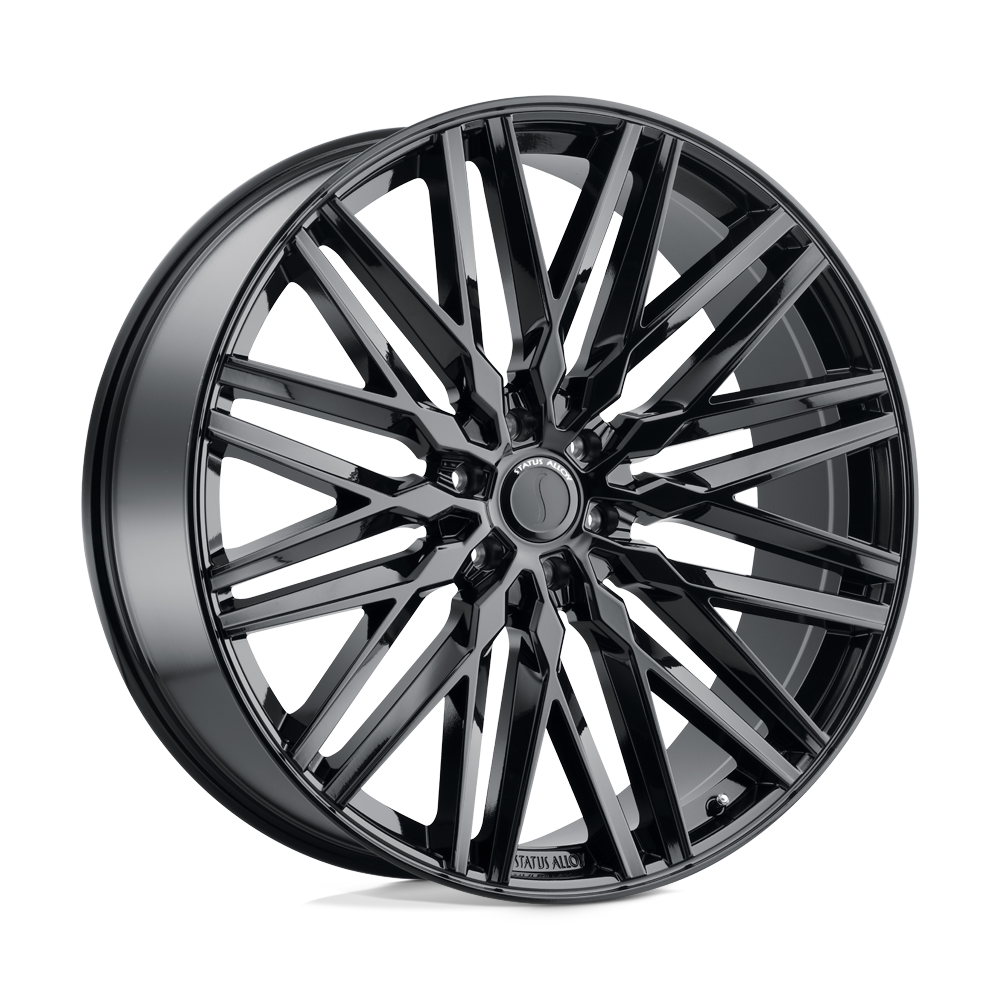 Status ADAMAS Gloss Black 22x9.5 +30 6x132mm 74.5mm - WheelWiz