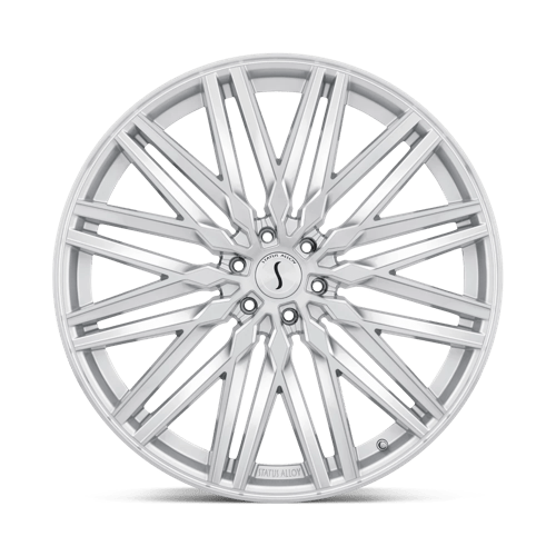 Status ADAMAS Silver W/ Mirror Cut Face 20x9 +15 6x139.7mm 112.1mm - Wheelwiz