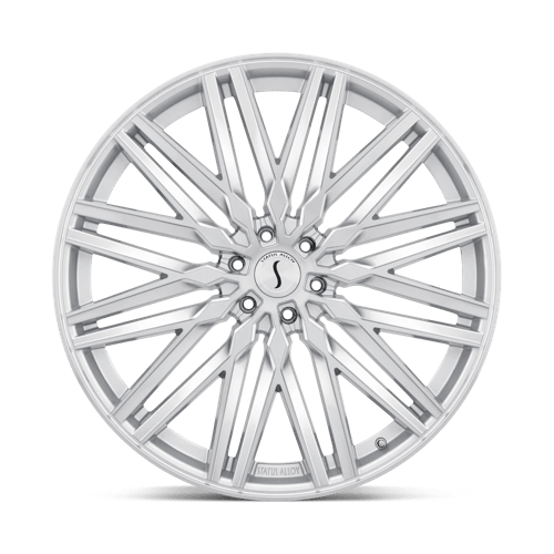Status ADAMAS Silver W/ Mirror Cut Face 20x9 +25 6x120mm 67.1mm - Wheelwiz
