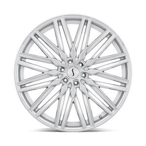 Status ADAMAS Silver W/ Mirror Cut Face 20x9 +25 6x120mm 67.1mm - Wheelwiz