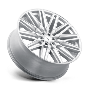 Status ADAMAS Silver W/ Mirror Cut Face 20x9 +15 6x114.3mm 76.1mm - WheelWiz