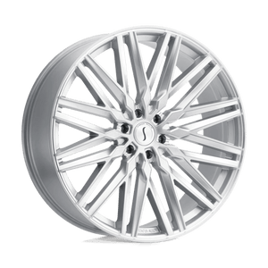 Status ADAMAS Silver W/ Mirror Cut Face 22x9.5 +25 6x139.7mm 112.1mm - WheelWiz