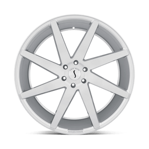 Status BRUTE Silver W/ Brushed Machined Face 24x9.5 +15 6x139.7mm 112.1mm - Wheelwiz